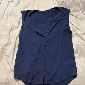 J. Crew Navy Sleeveless Blouse